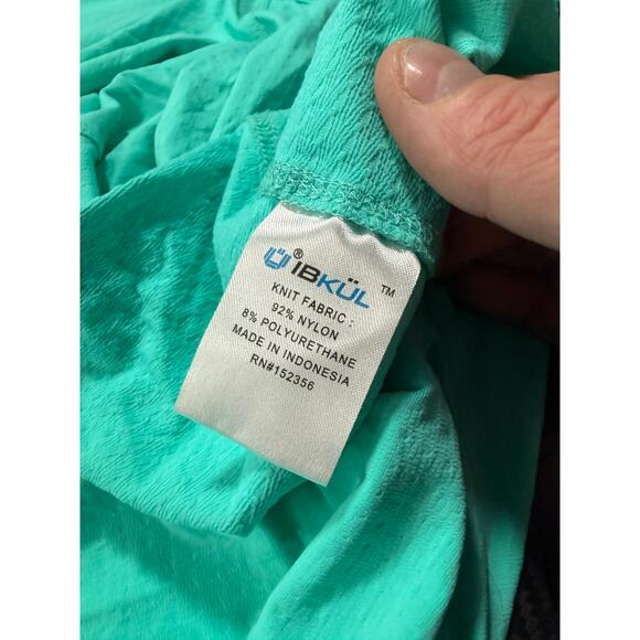 Ibkul Performance Half Zip Pullover Light Blue / Teal Size Large Womens - Picture 7 of 13